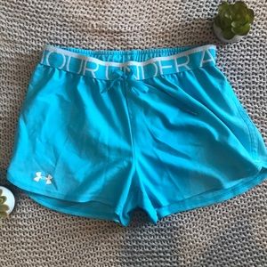 Under armor SIZE S Aqua running shorts